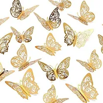 Comprar 72 Mariposa Pegatinas Decoración 3 Tamaños Fiesta 3d Estilos