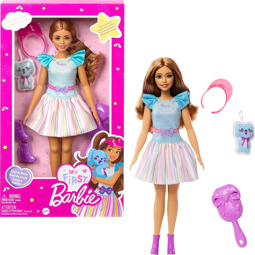 Muñeca Teresa Mi Primera Barbie Suave Con Accesorios