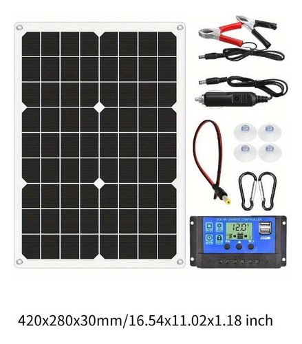 W Kit De Painel Solar Ao Ar Livre Carregador Solar Estação