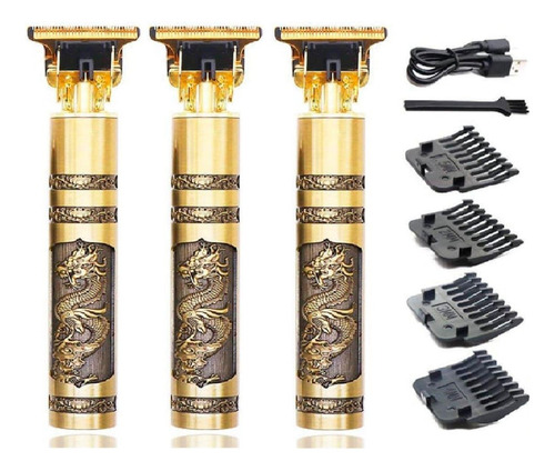 Kit 3 Máquininhas Dragão Retro Ultra Afiado Barba