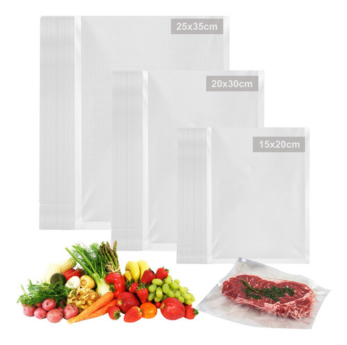 Kit De 150 Bolsas De Plástico Para Envasar Al Vacío
