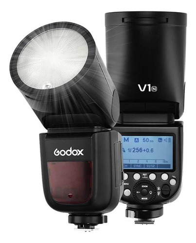 Flash Godox V1-n Cabeça Redonda Ttl Master Speedlight