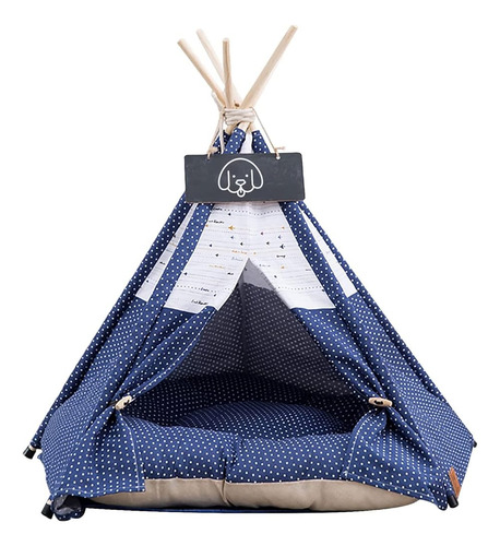 Pet Teepee Dog & Cat Bed With Cushion- Portable Luxery Pet T