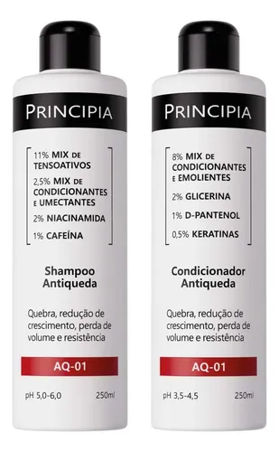 Kit Principia Shampoo e  Condicionador Antiqueda AQ-01 250mL