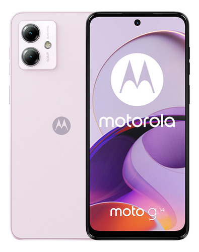 Celular Motorola Moto G14 4g 4gb 128gb 6.5  Fhd+ 60 Hz 50 Mp Lila Internacional
