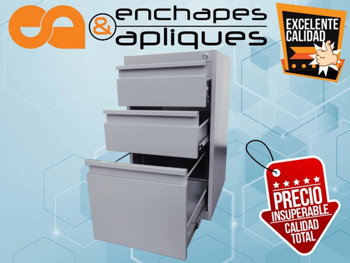 Imagen 2 de 4 de Archivador Metálico Para Oficina Gris Sin Tapa