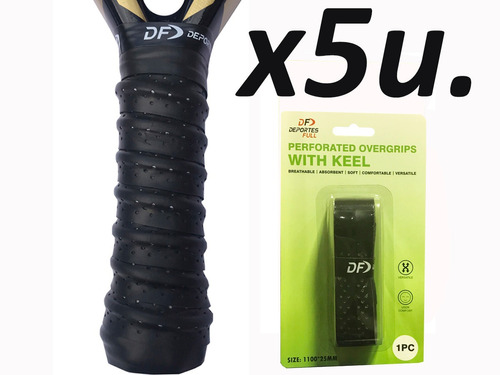 Grip Cubre Grip De Padel Tenis Agarre Con Relieve X 5 Unidad