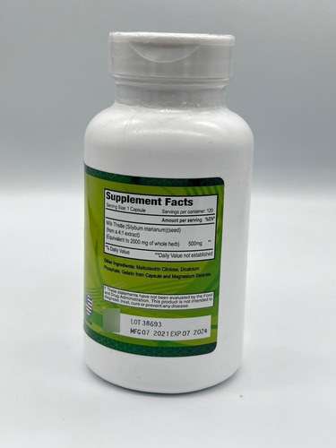 Imagen 2 de 5 de Cardo Mariano 2000mg Alfa Vitamins Silimarina - Suplementos