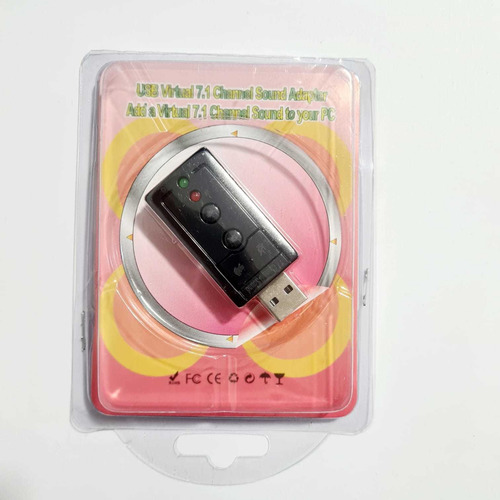 Adaptador Simples Usb A Macho X Placa De Som Fone Microfone