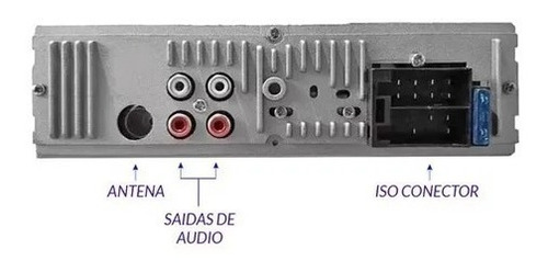 Imagem 4 de 5 de Rádio Aparelho Roadstar Bluetooth Usb Aux Mp3 Controle