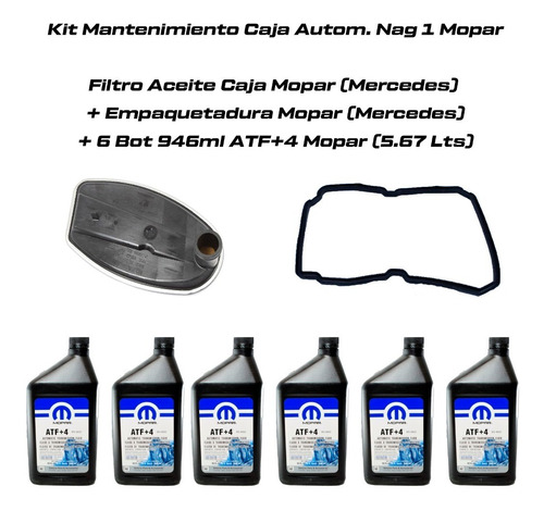 Kit Mantenimiento Caja Autom. Nag 1 Mopar