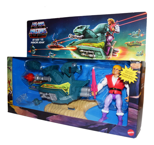 He-man Masters Of Universe Principe Adam + 3 Power Attack (Usado)