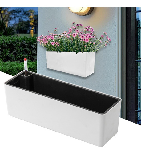 Rectángulo Selfing -riesing Plantador Caja De Ventanas