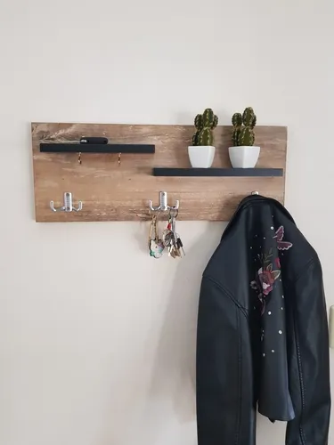 Perchero Llavero De Pared De Diseño Melamina | Cuotas