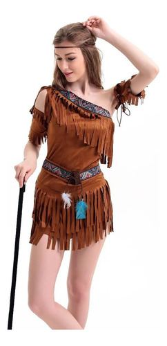 Vestido De Fiesta De Princesa Cazadora De Bosques Indios Con