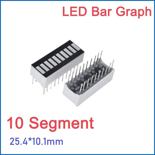 50 Piezas Display Barra Led 10 Segmentos Colores, Rgbyw