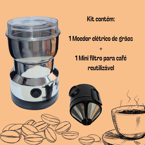 Kit De Molinillo De Café Premium De Acero Inoxidable For