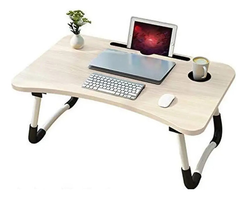 Mesa De Desayuno Plegable De Madera, Mesa De Ordenador-negro Beige