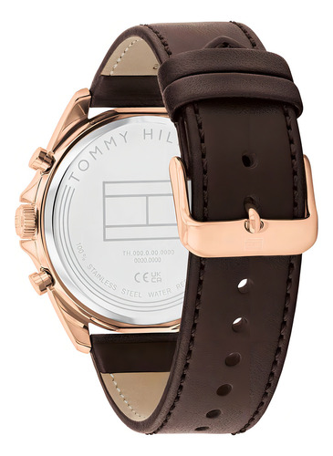 Reloj Tommy Hilfiger Para Hombre De Cuero 1710645 Ss