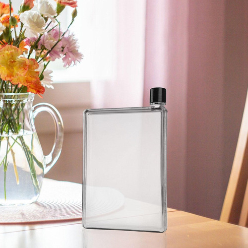 Botella De Agua Plana A5 Resistente A Las Fugas Slim 350ml