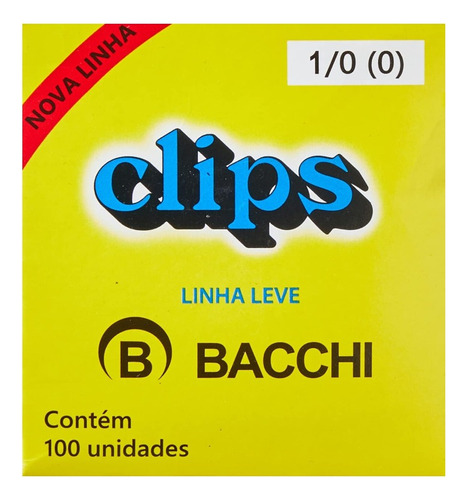 Kit 1.000 Clips Galvanizado Bacchi N°1/0