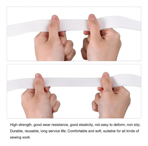 Meccanixity Bandas Elásticas Para Coser 0,8 (2 Cm) 20 Yarda