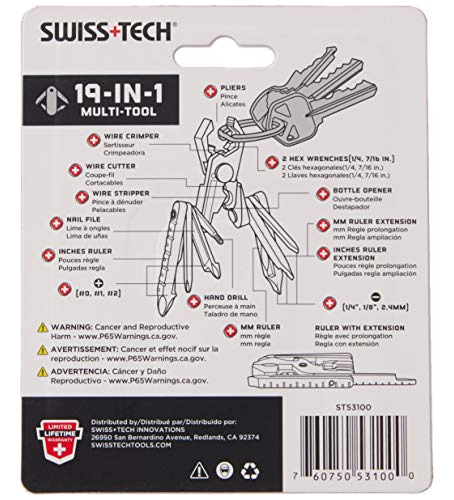 Herramienta Multiusos 19-en-1 Acero Inoxidable Swiss\+tech S