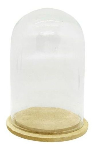 Cupula Campana Domo Vidrio Candy Con Base 6x10 Cm X5 