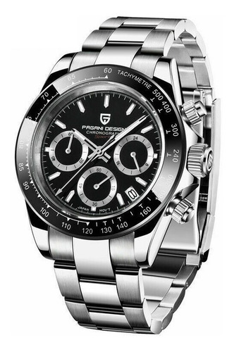 Relógio Aço Pagani Design Pd1644 Movimento Japão Seiko Vk63