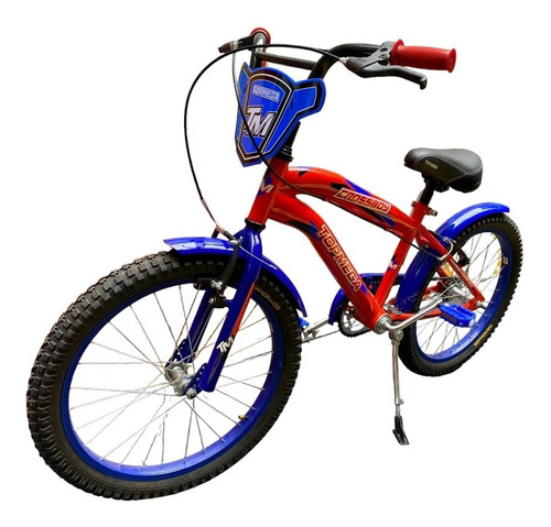 Imagen 1 de 2 de Bicicleta Topmega Cross 20 Azul Rojo Crossboy Varon 