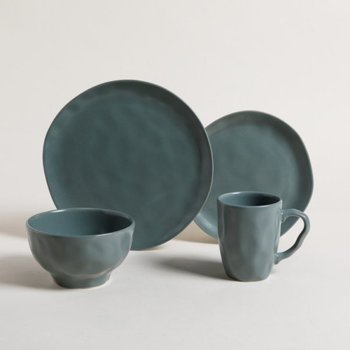 Juego De Vajilla Ceramica 16 Platos Finos Para 4 Personas