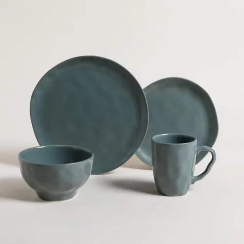 Juego De Vajilla Ceramica 16 Platos Finos Para Personas Envío - Technical View