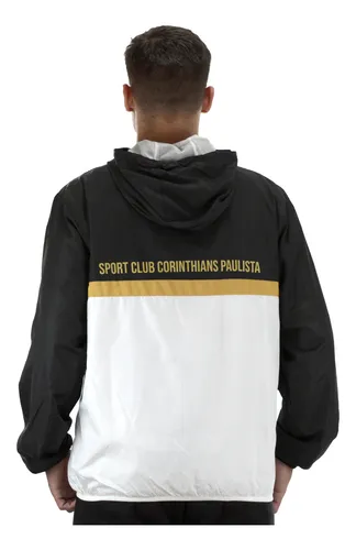 Jaqueta Corta Vento Masculina Corinthians Moda Inverno Capuz