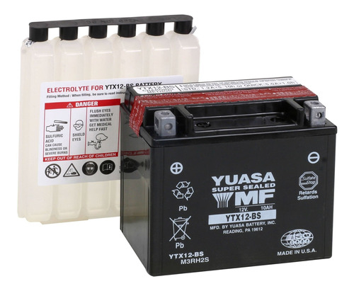 Yuasa Yuam3rh2s Ytx12-bs Batería.