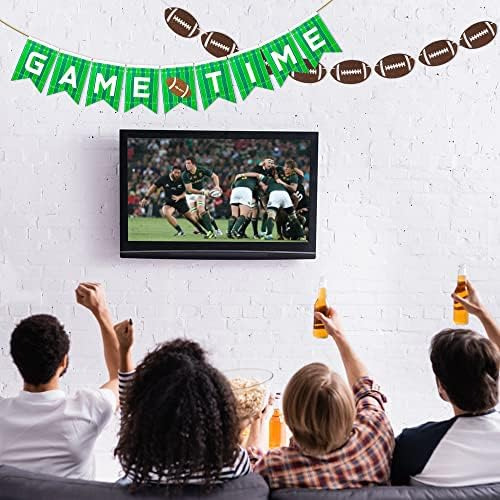 3sscha 2 Banderines De Arpillera De Fútbol Verde, Pancarta D