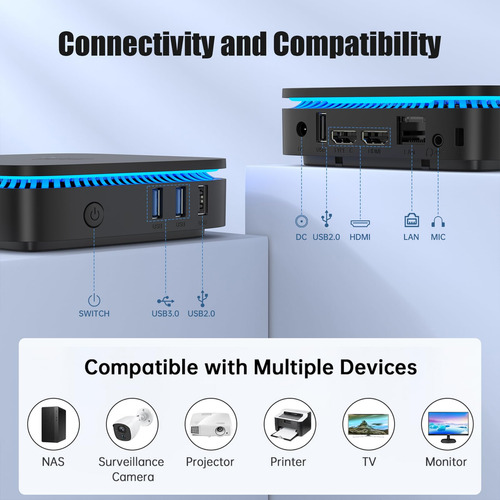 Mini Pc Kamrui Ak1 Plus 12ª Generación N95 16 Gb Ddr4 1 Tb S