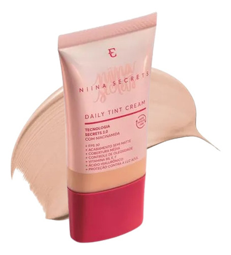 2 Base Líquida Cor 10 Niina Secrets Eudora Daily Cream 25ml