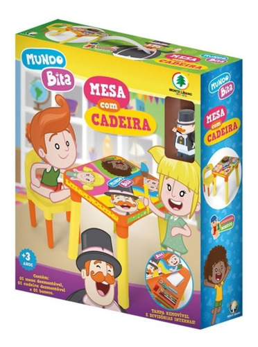 Mesinha Infantil Com Cadeira Mundo Bita Monte Líbano (140)