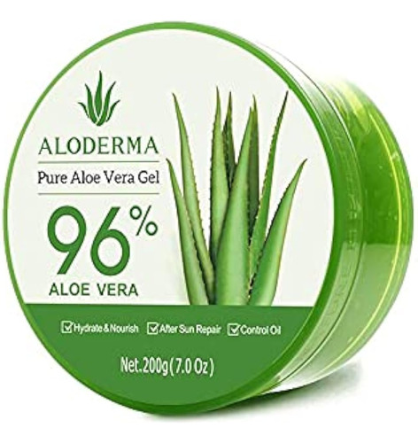 Aloderma Gel Orgánico Puro De Aloe Vera Hecho Con 96 % De Al