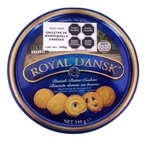 2 Latas De Galletas Royal Dansk Danesas De Mantequilla 340g