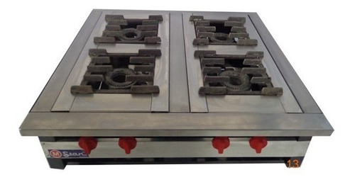Cocina 4 Hornillas Linea Tope Acero Cth44002g Mstar