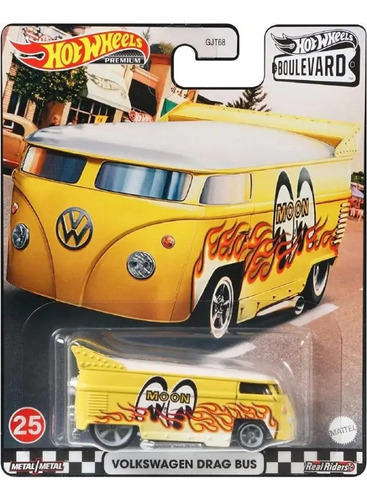 Volkswagen Drag Bus Real  Riders Hotwheels Premium Boulevard