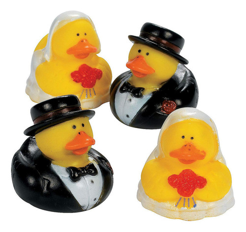 Juego De 12 Patitos De Goma Para Boda/patos Novias Y Groom