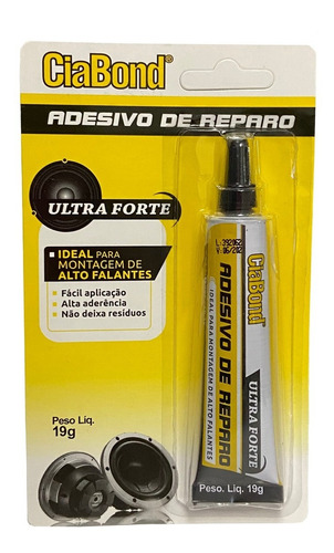 Adesivo / Cola De Reparo Ciabond 19g Para Alto Falante