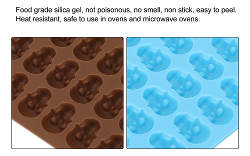 Molde De Silicona Con Forma De Calavera Para Cubitos De Hiel