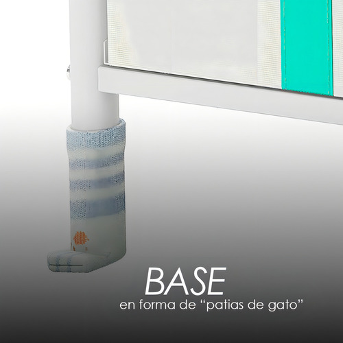Cómoda De Acero Con 6 Cajones Para Ropa Y Juguetes Color Verde