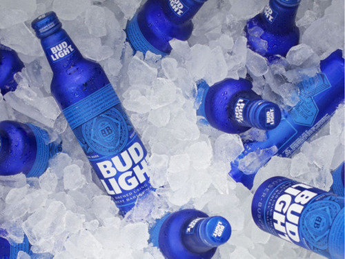 6 Uni/ Cerveja Eua Garrafa De Alumínio Bud Light - 473ml