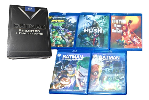 Batman Coleccion 5 Peliculas Animadas Bluray Español Latino