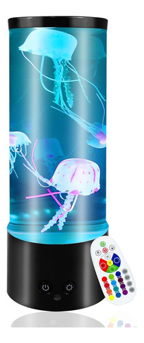 Lampara Lava Jellyfish Fantasy, Luz Nocturna Que Cambia D...