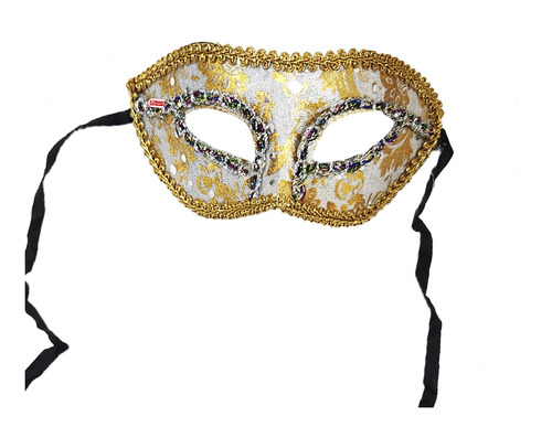 Antifaz Veneciana Careta Rigida Máscara Disfraz Carnaval- Cc